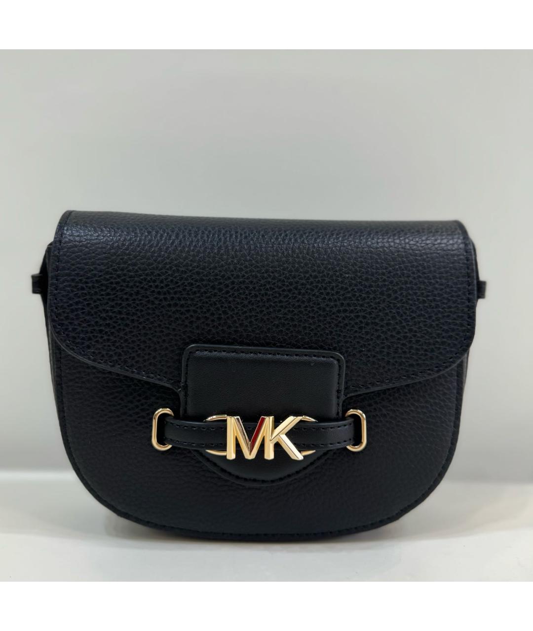 MICHAEL KORS Черная кожаная сумка через плечо, фото 5