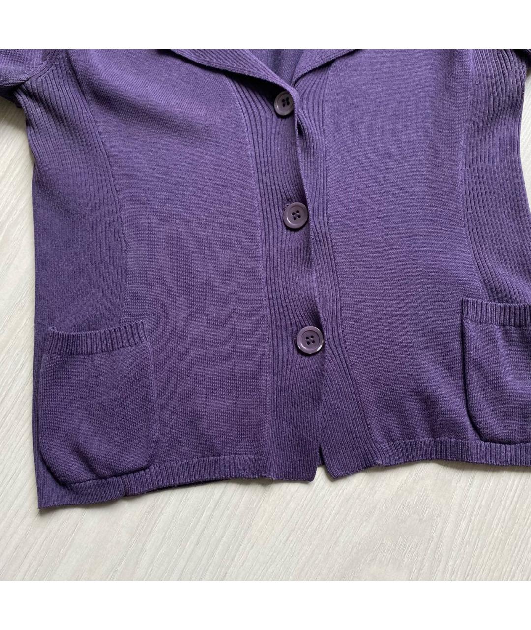 WEEKEND MAX MARA Фиолетовый хлопковый джемпер / свитер, фото 7