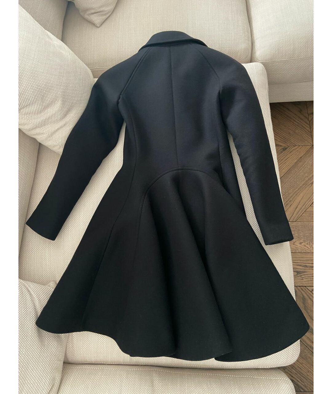 ALAIA Черное шерстяное пальто, фото 2