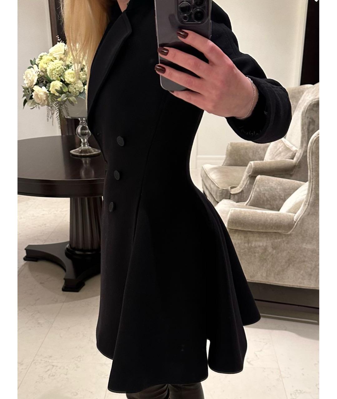 ALAIA Черное шерстяное пальто, фото 7