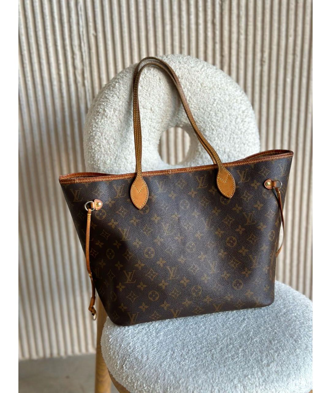 LOUIS VUITTON PRE-OWNED Коричневая сумка тоут, фото 2