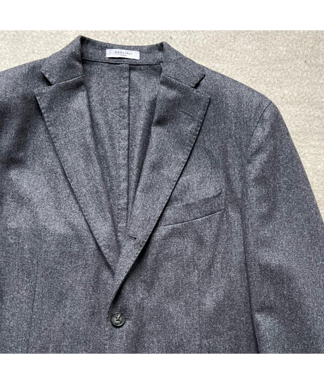 BOGLIOLI Серый шерстяной пиджак, фото 4