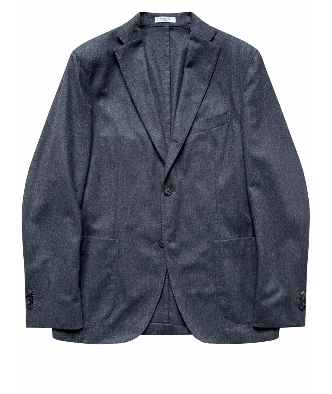 BOGLIOLI Серый шерстяной пиджак, фото 1