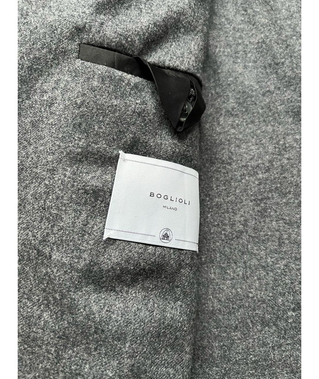 BOGLIOLI Серый шерстяной пиджак, фото 5