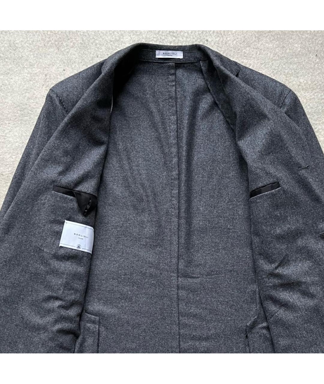 BOGLIOLI Серый шерстяной пиджак, фото 3