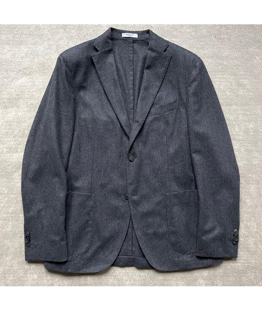 BOGLIOLI Серый шерстяной пиджак, фото 8