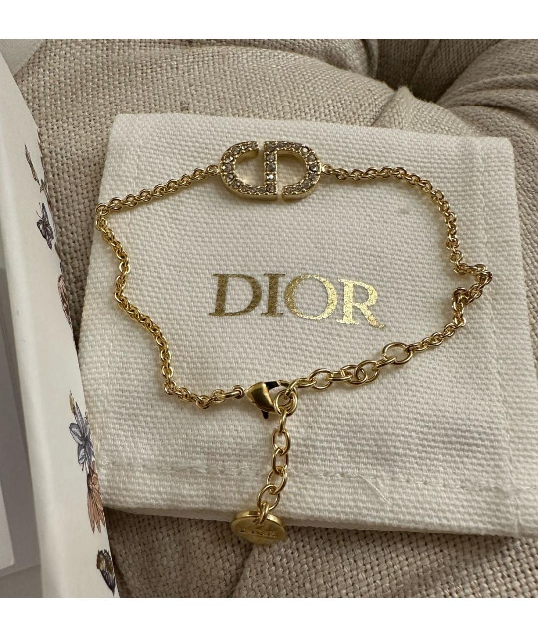CHRISTIAN DIOR Золотой латунный браслет, фото 4