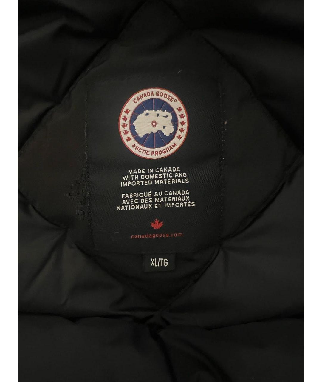 CANADA GOOSE Черная полиэстеровая куртка, фото 2