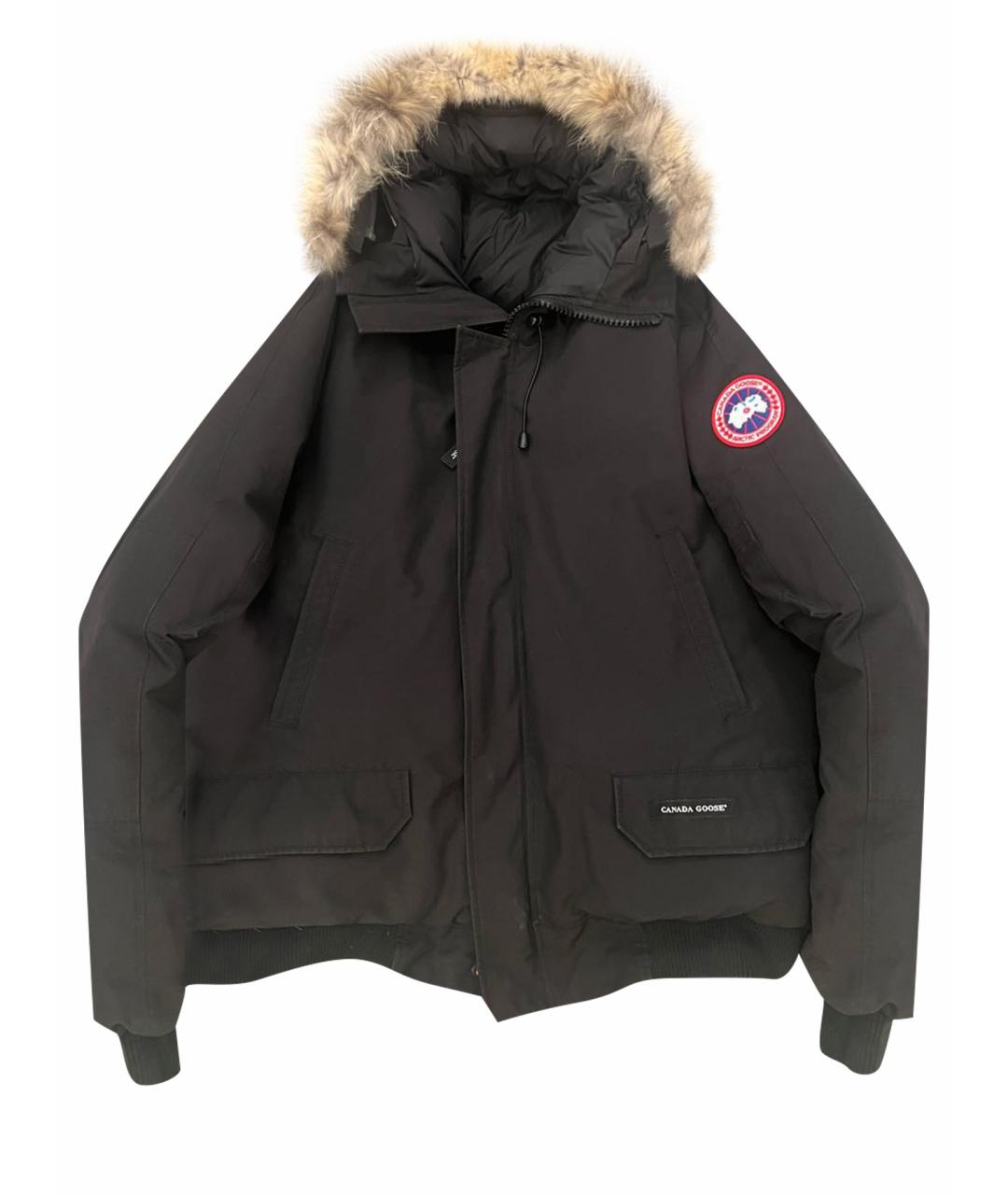 CANADA GOOSE Черная полиэстеровая куртка, фото 1