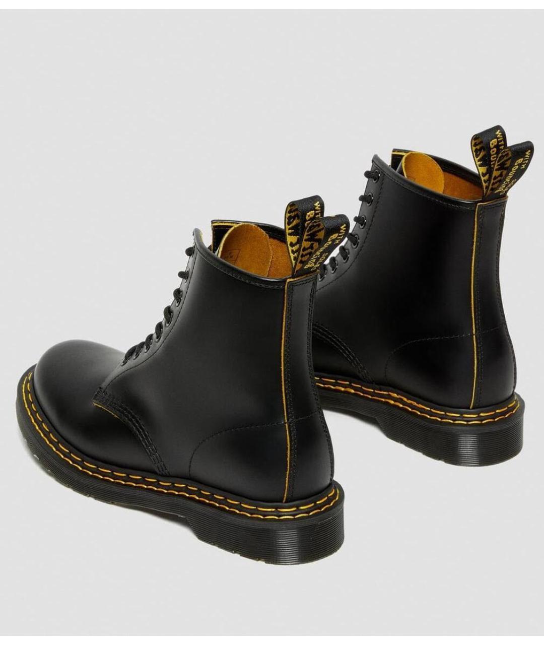 DR. MARTENS Черные кожаные ботинки, фото 4