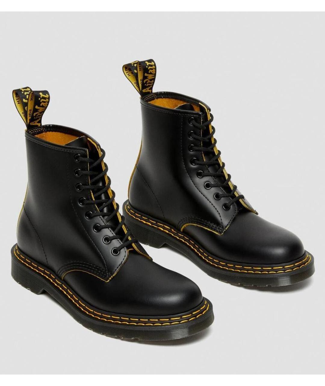 DR. MARTENS Черные кожаные ботинки, фото 2