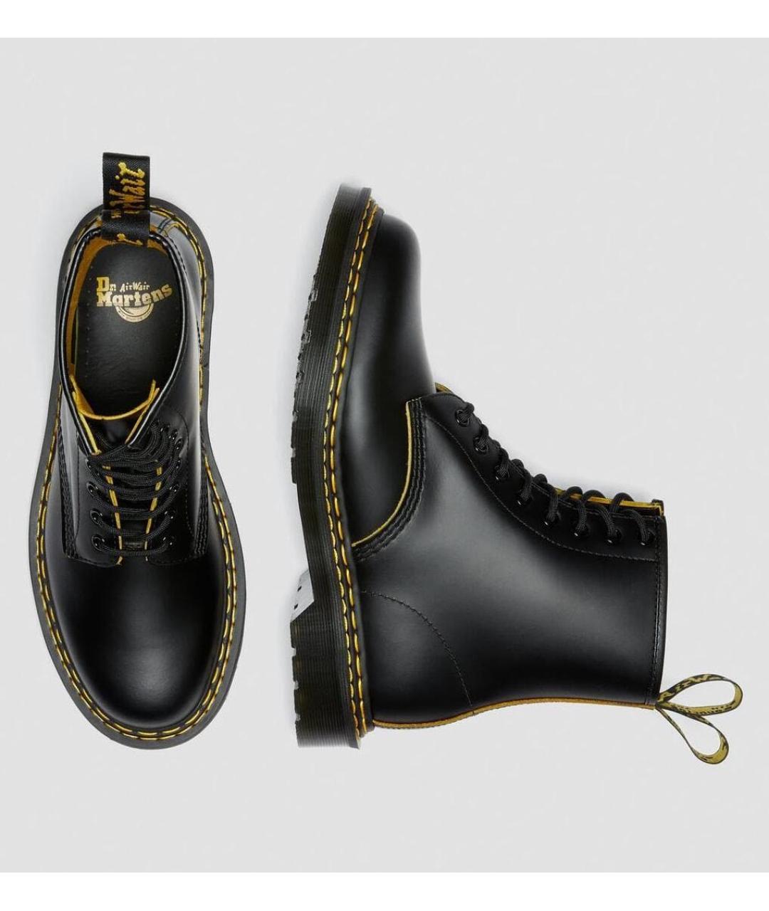 DR. MARTENS Черные кожаные ботинки, фото 3