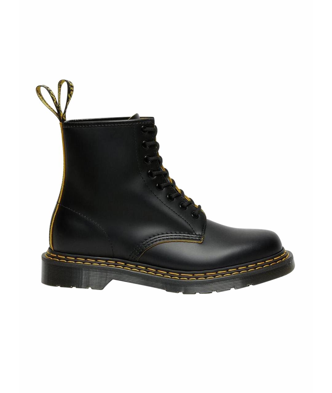 DR. MARTENS Черные кожаные ботинки, фото 1