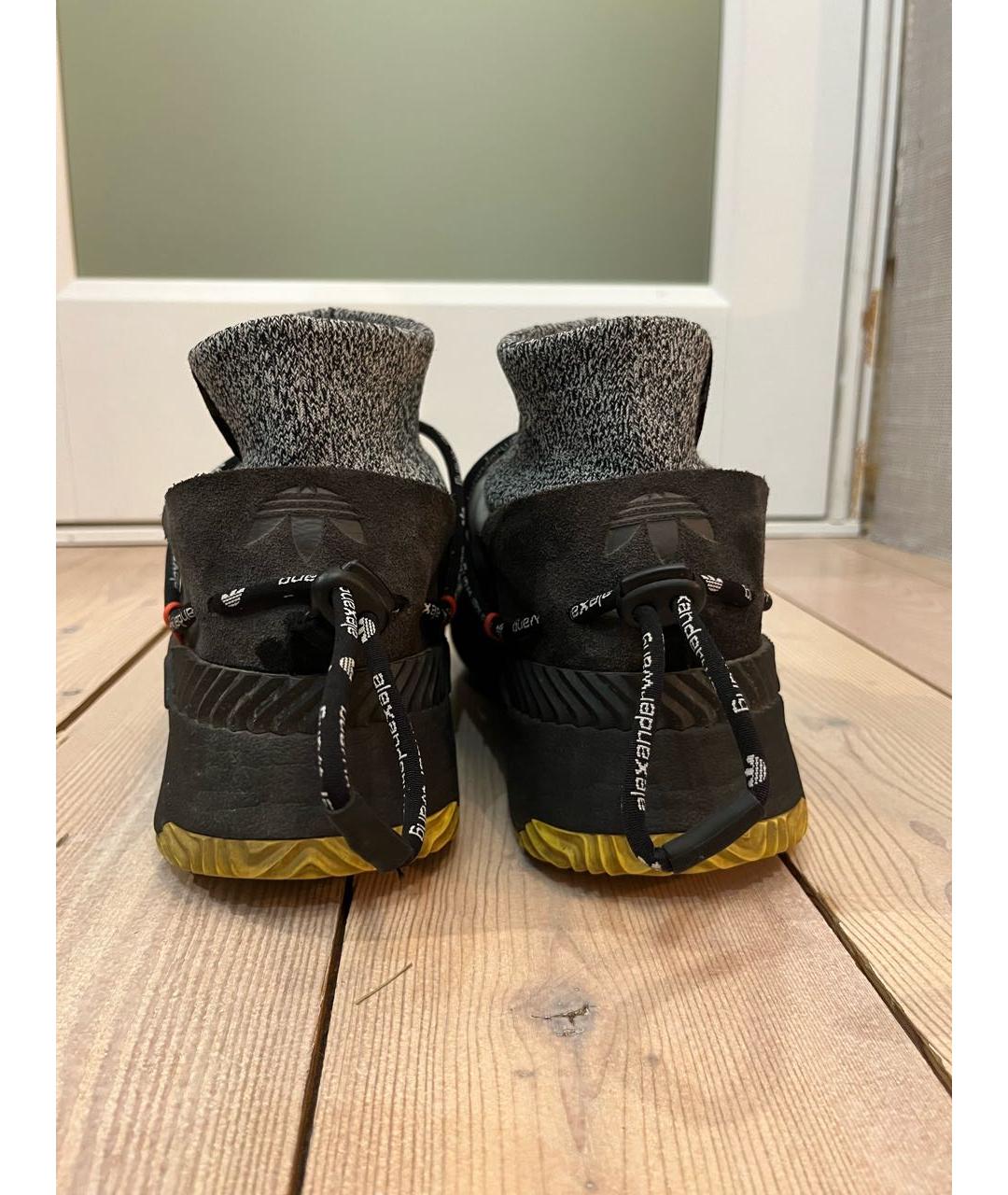 ADIDAS ORIGINALS BY ALEXANDER WANG Серебряные резиновые низкие кроссовки / кеды, фото 4