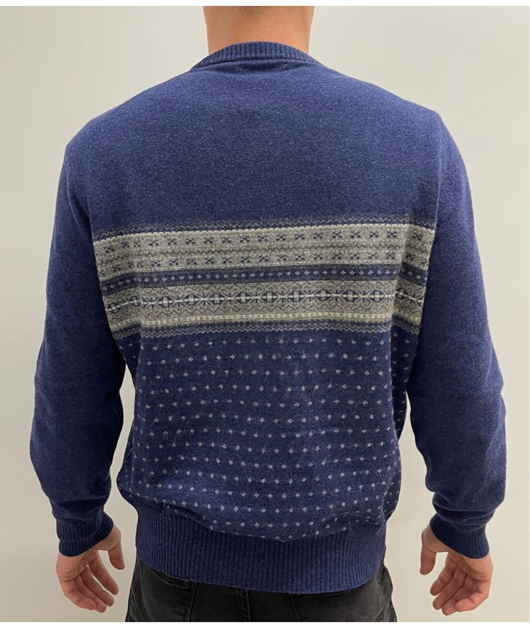 BRUNELLO CUCINELLI Синий кашемировый джемпер / свитер, фото 3