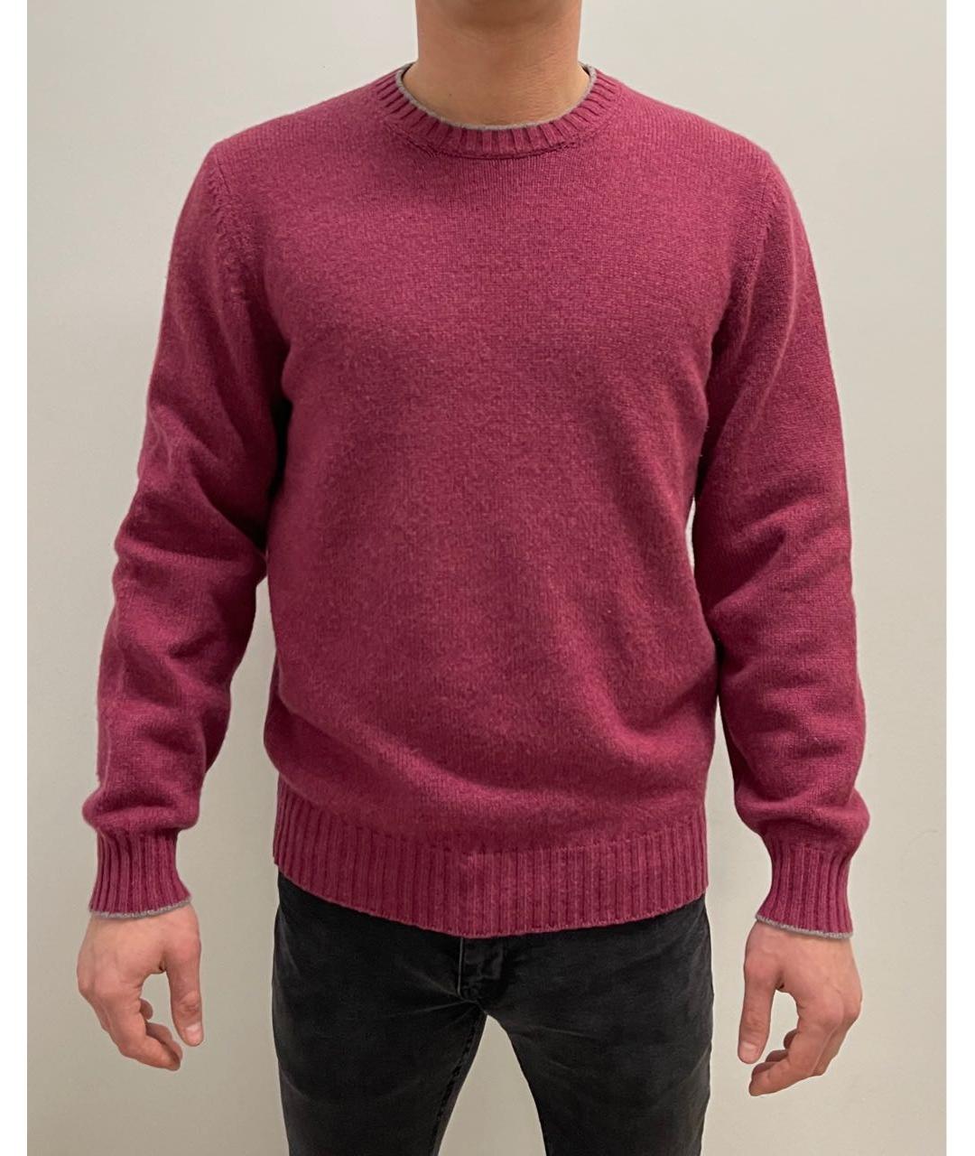 BRUNELLO CUCINELLI Бордовый кашемировый джемпер / свитер, фото 5