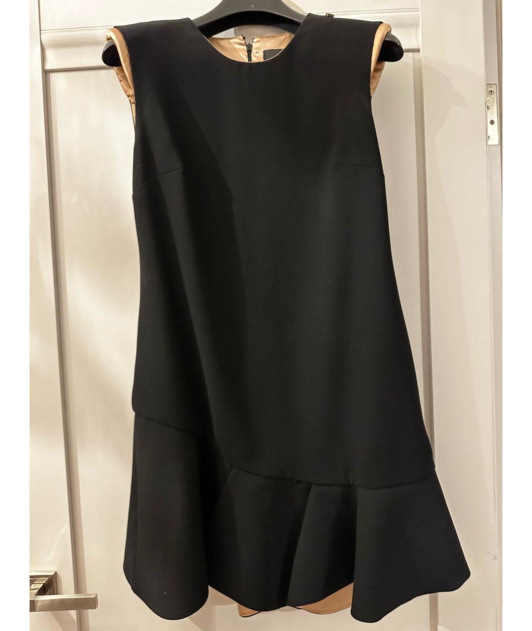 ELISABETTA FRANCHI Черное полиэстеровое коктейльное платье, фото 4