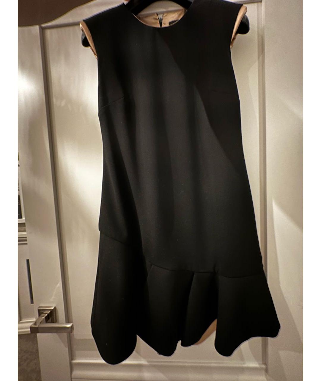 ELISABETTA FRANCHI Черное полиэстеровое коктейльное платье, фото 5