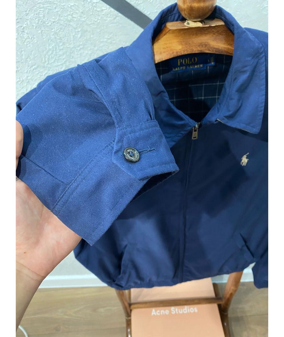 POLO RALPH LAUREN Темно-синяя хлопковая куртка, фото 7