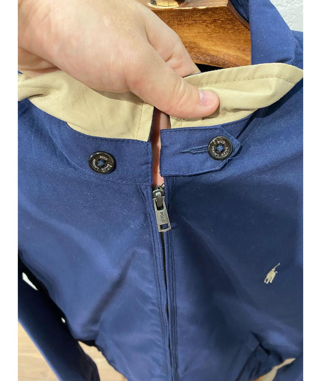 POLO RALPH LAUREN Темно-синяя хлопковая куртка, фото 5