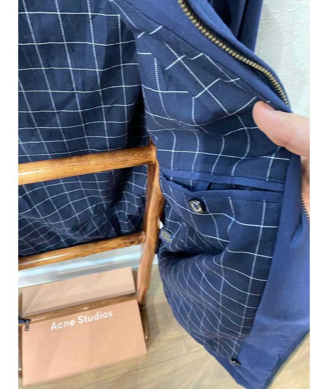POLO RALPH LAUREN Темно-синяя хлопковая куртка, фото 8