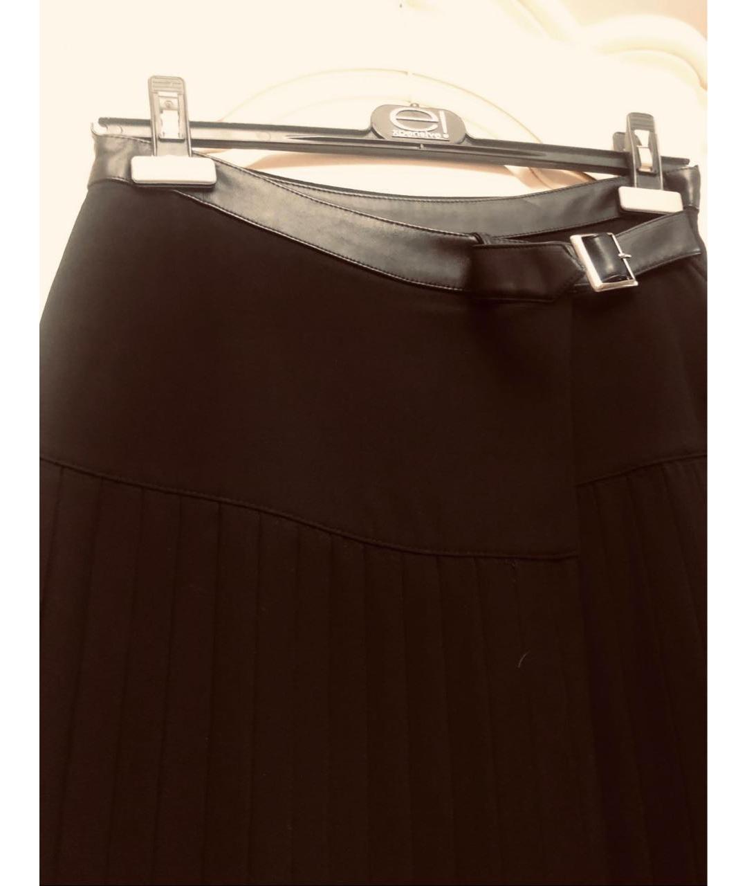 KI6 Черная вискозная юбка макси, фото 4