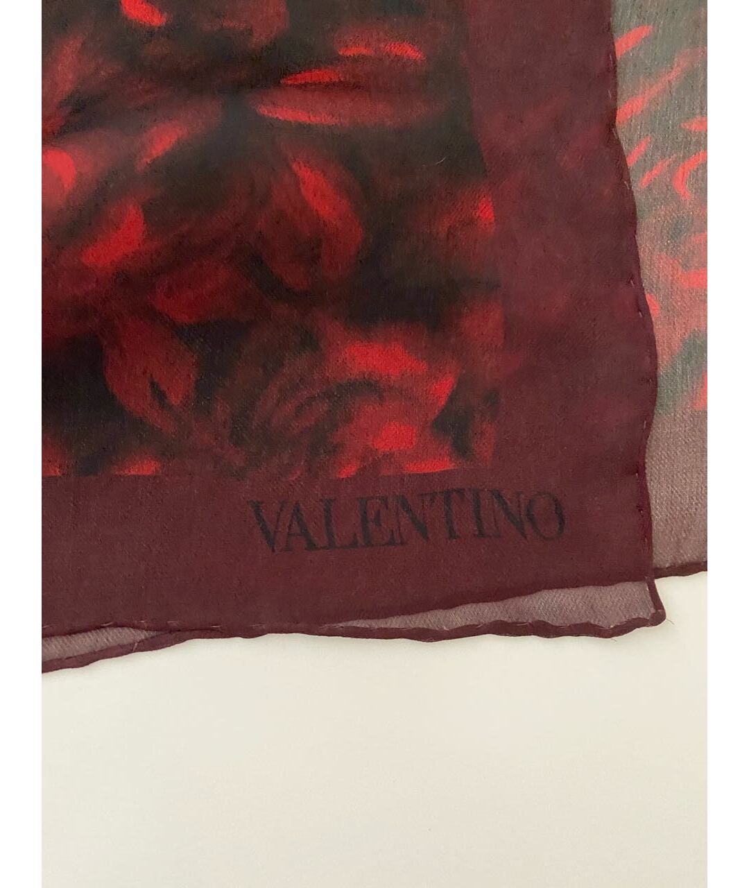 VALENTINO Мульти шелковый шарф, фото 3