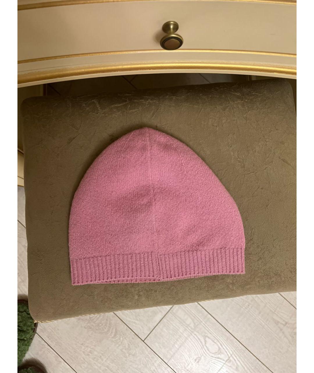 PINKO Розовая шерстяная шапка, фото 2