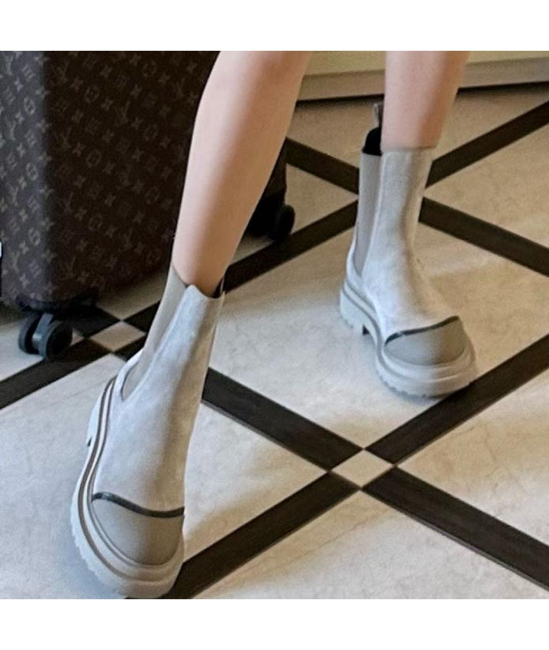 BRUNELLO CUCINELLI Бежевые кожаные ботинки, фото 7