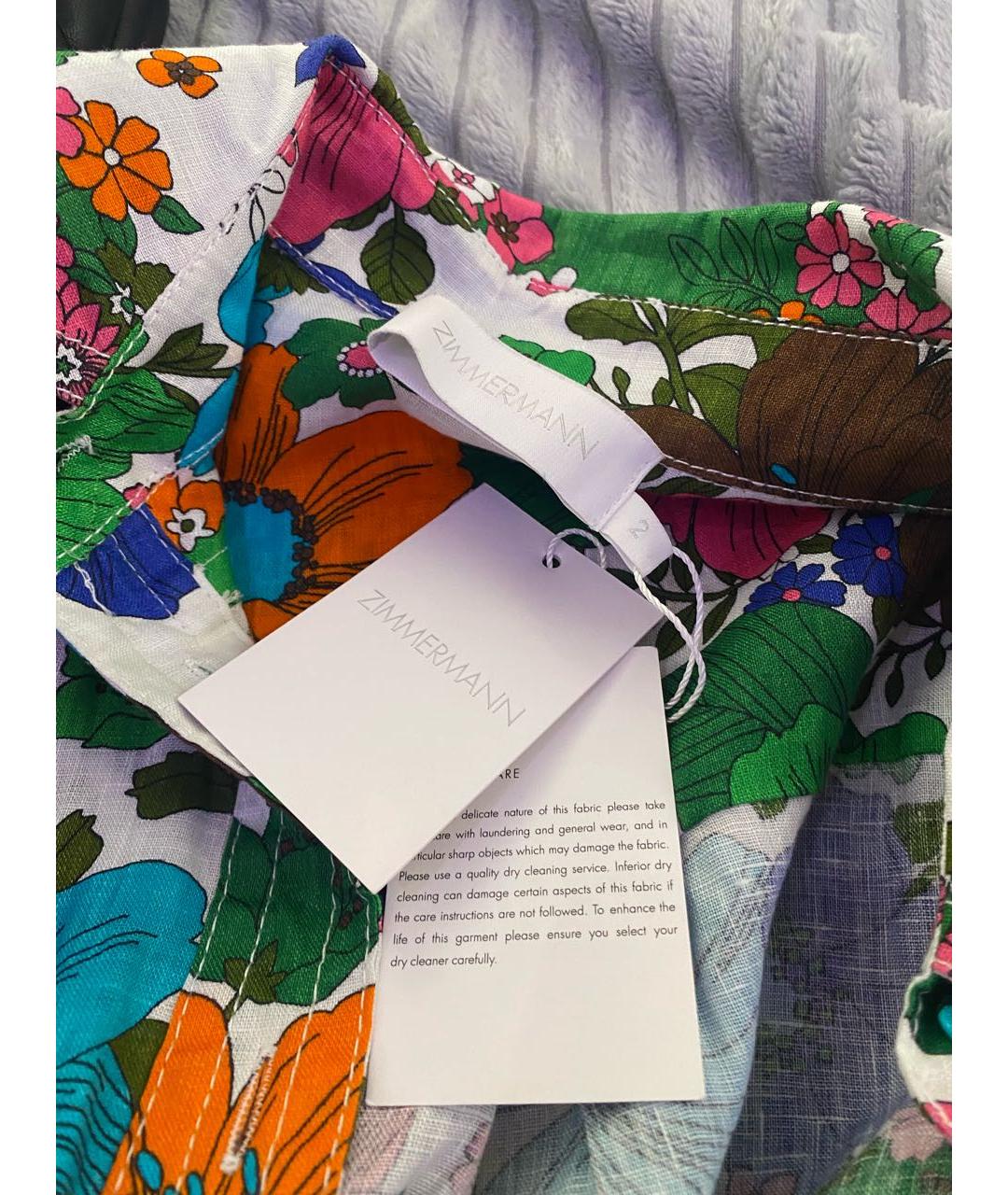 ZIMMERMANN Мульти льняной комбинезон, фото 3