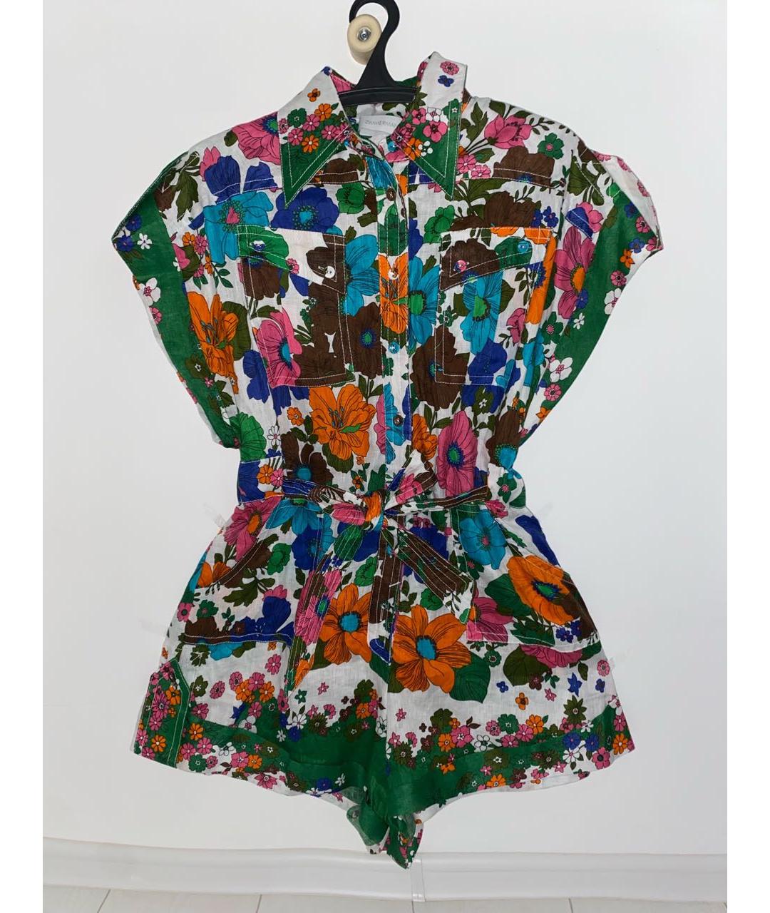 ZIMMERMANN Мульти льняной комбинезон, фото 8