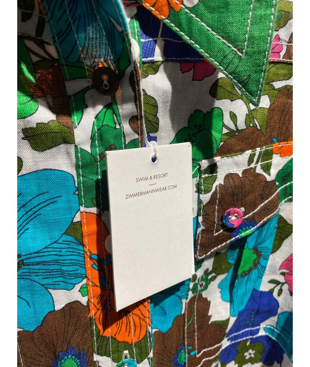 ZIMMERMANN Мульти льняной комбинезон, фото 7