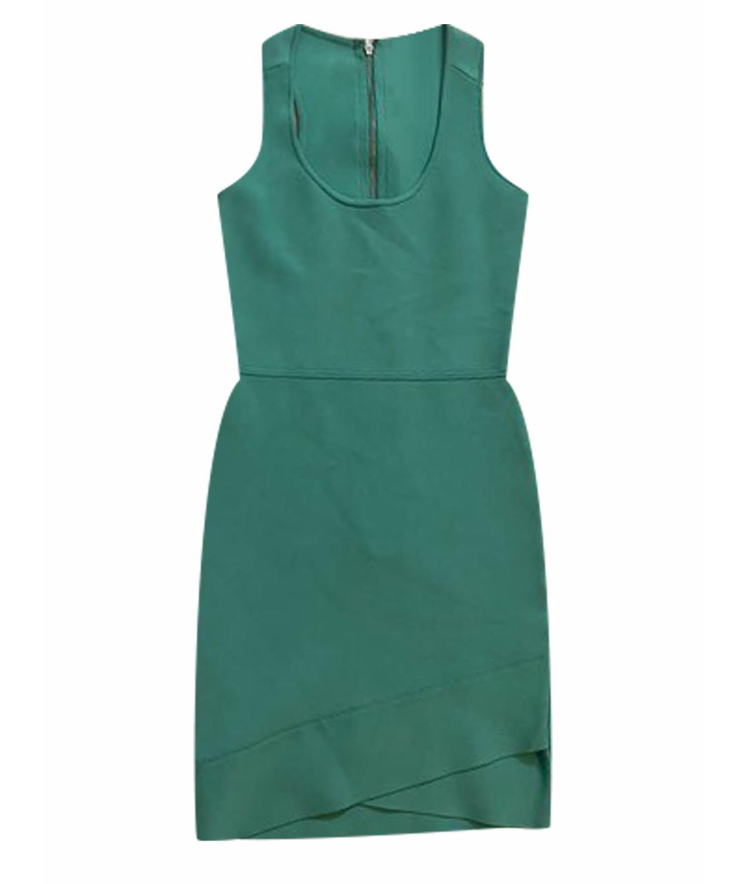 BCBG MAXAZRIA Бирюзовое вискозное повседневное платье, фото 1