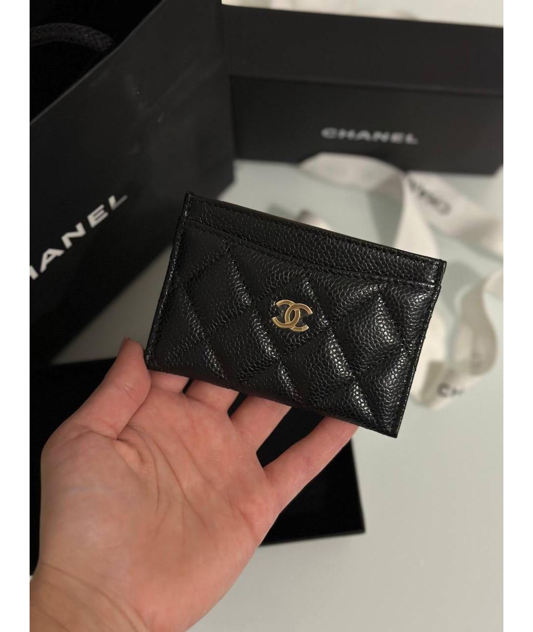 CHANEL Черная визитница, фото 5