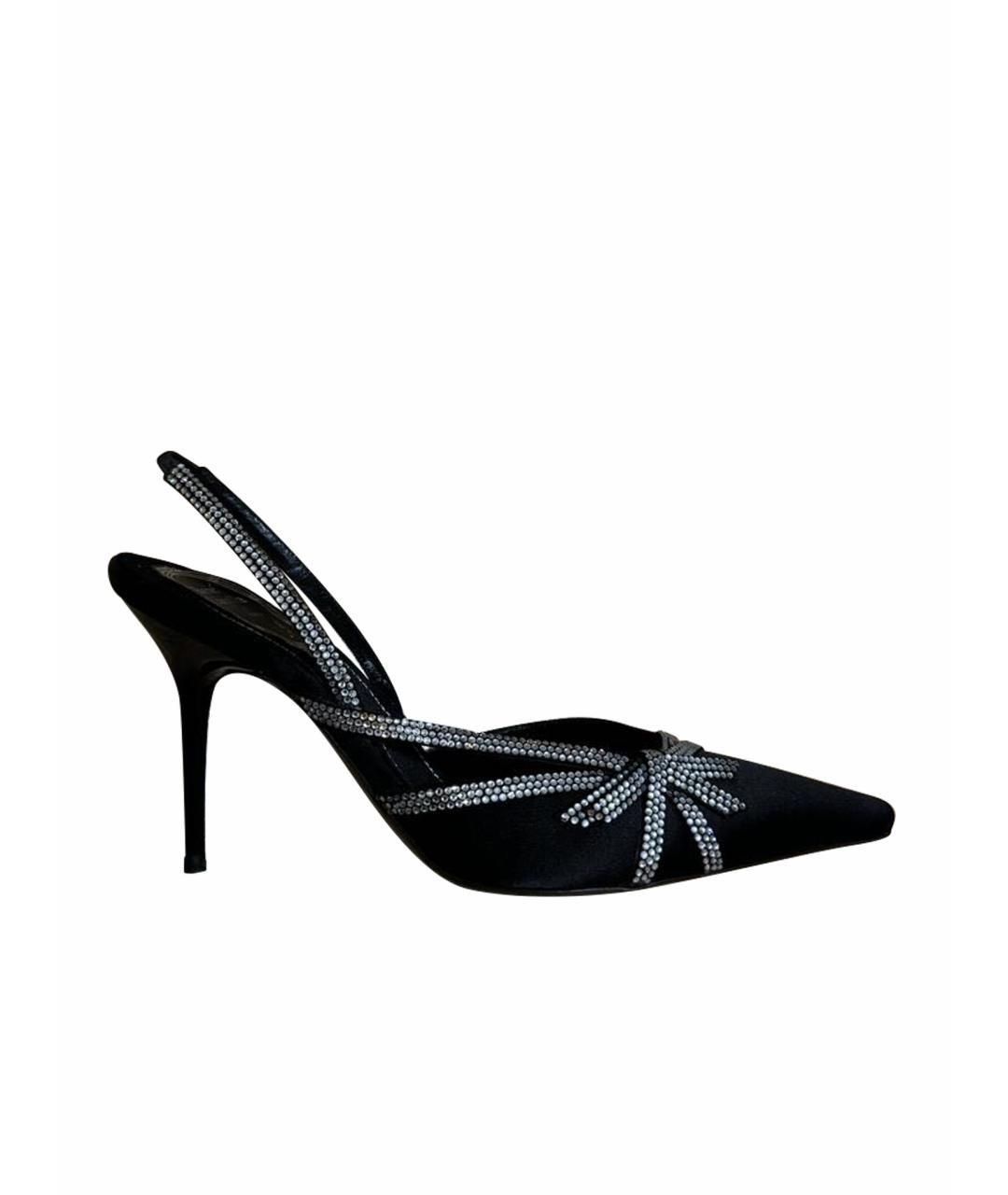 RENE CAOVILLA Черные текстильные туфли, фото 1