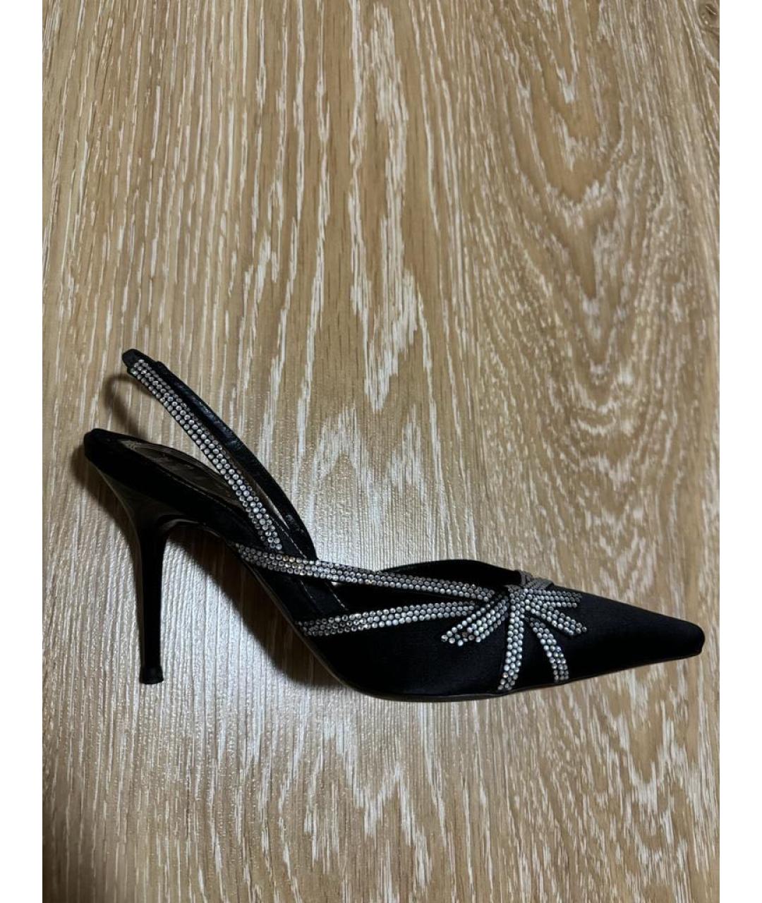 RENE CAOVILLA Черные текстильные туфли, фото 6