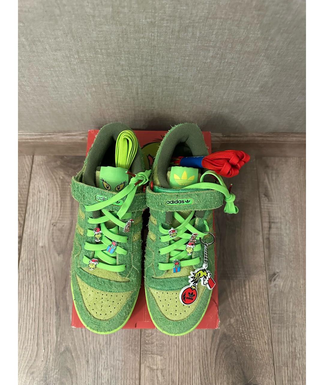 ADIDAS Зеленые низкие кроссовки / кеды, фото 2