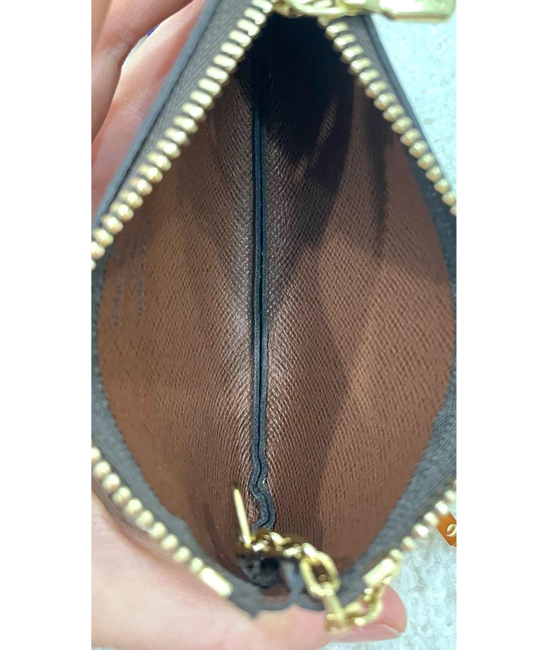 LOUIS VUITTON Коричневая ключница, фото 6