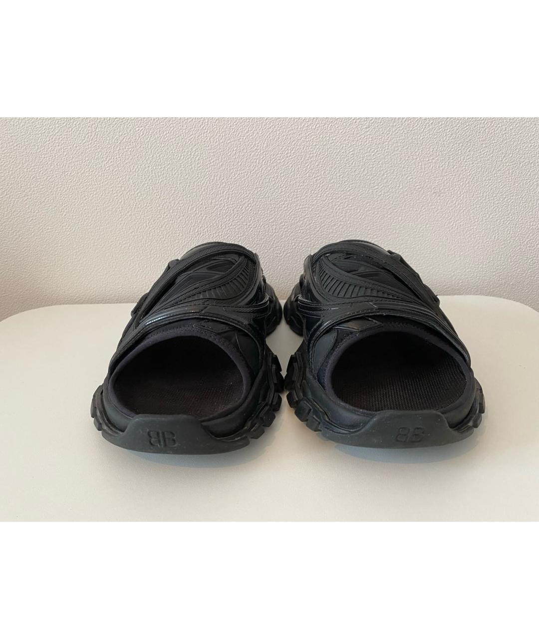 BALENCIAGA Черные текстильные сандалии, фото 2