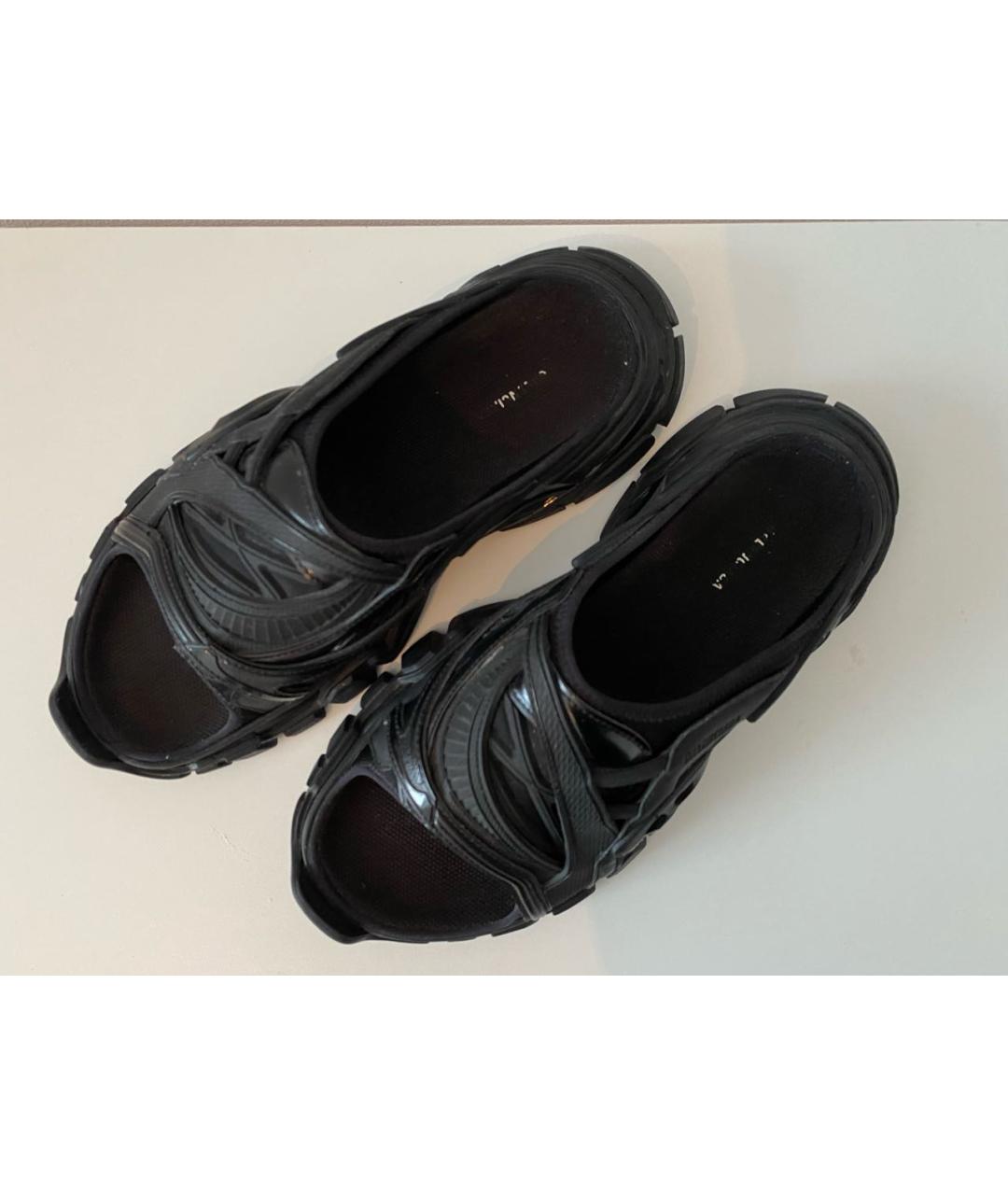 BALENCIAGA Черные текстильные сандалии, фото 6