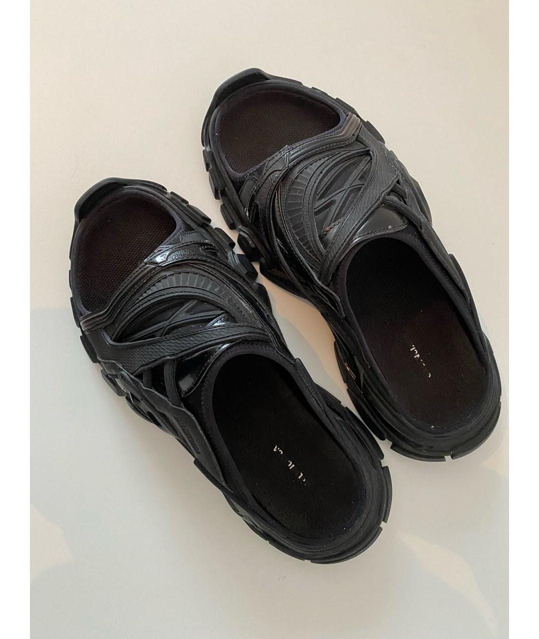 BALENCIAGA Черные текстильные сандалии, фото 3
