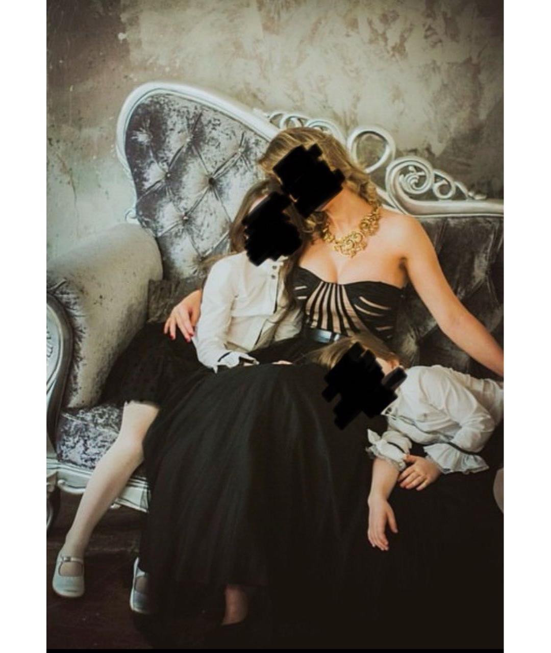 AIDAN MATTOX Черное вечернее платье, фото 7