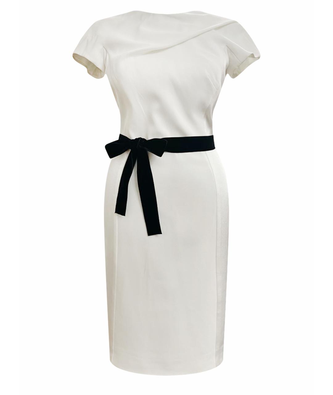 PAULE KA Белое полиэстеровое повседневное платье, фото 1