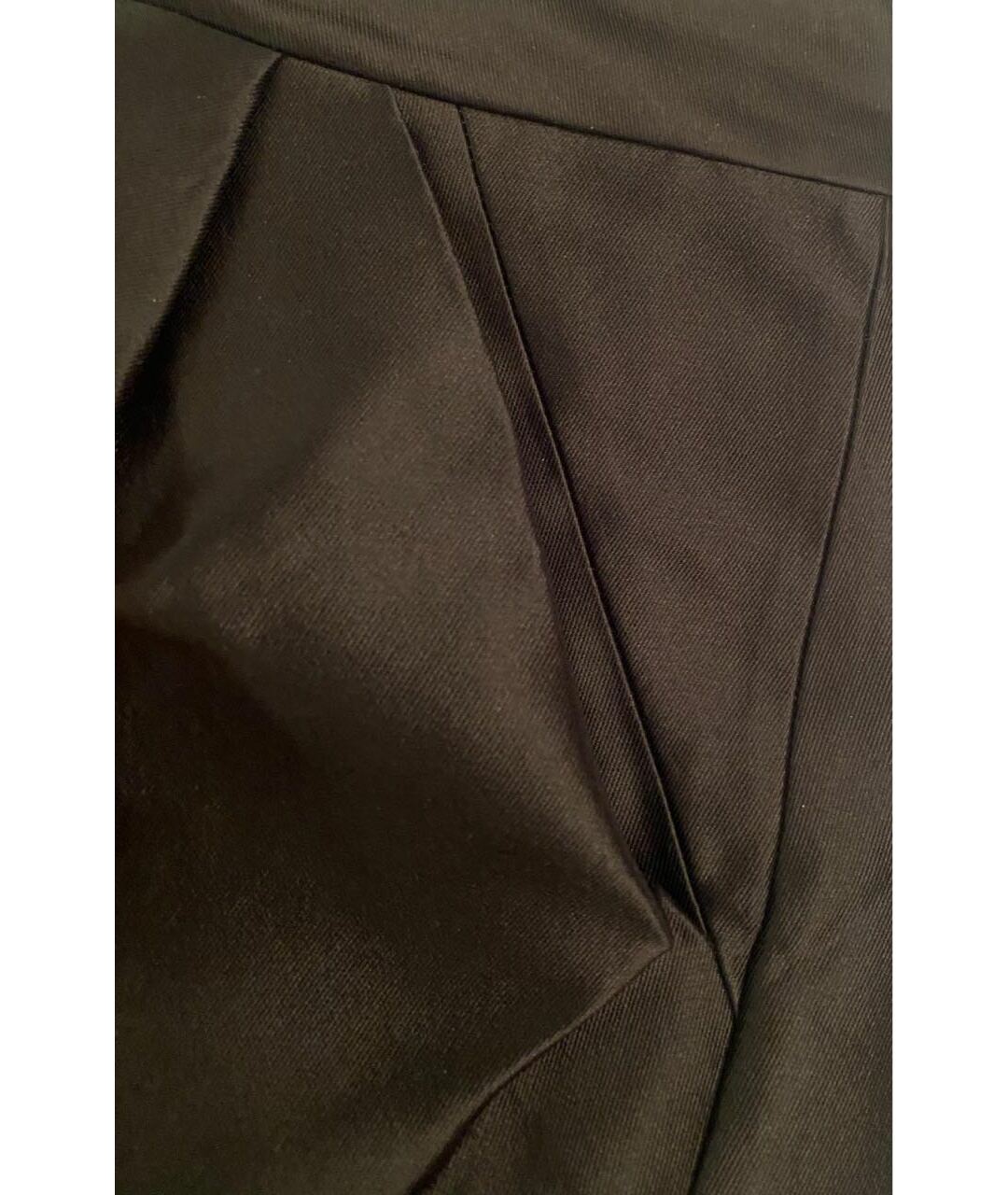 BALENCIAGA Черная шелковая юбка мини, фото 3