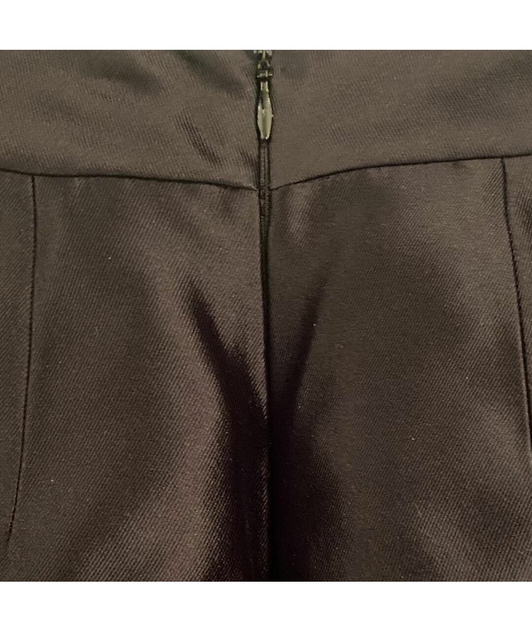 BALENCIAGA Черная шелковая юбка мини, фото 4
