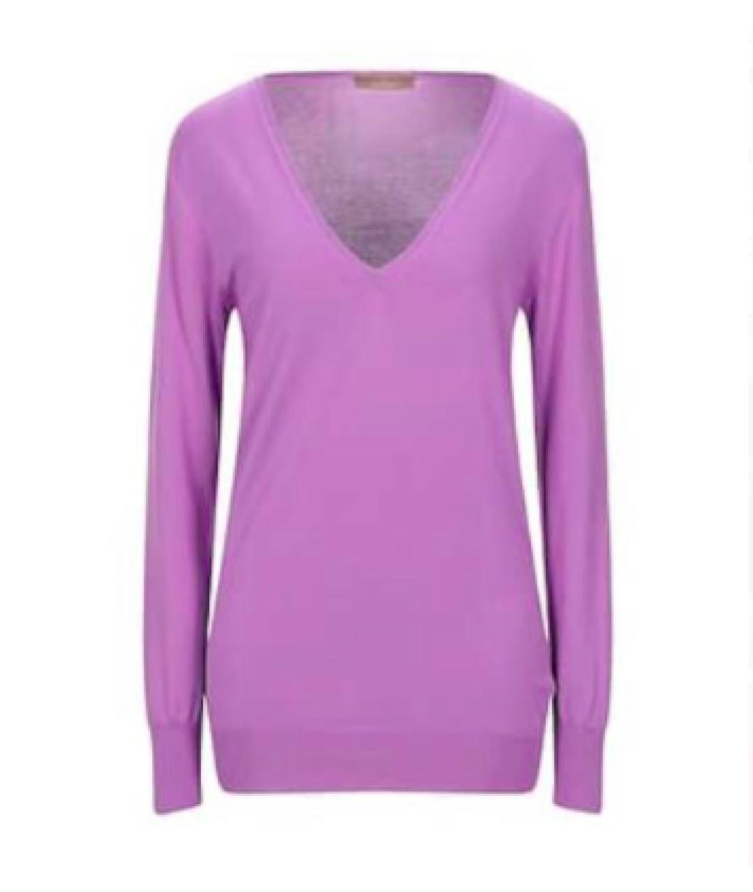 CRUCIANI Фиолетовый хлопковый джемпер / свитер, фото 8