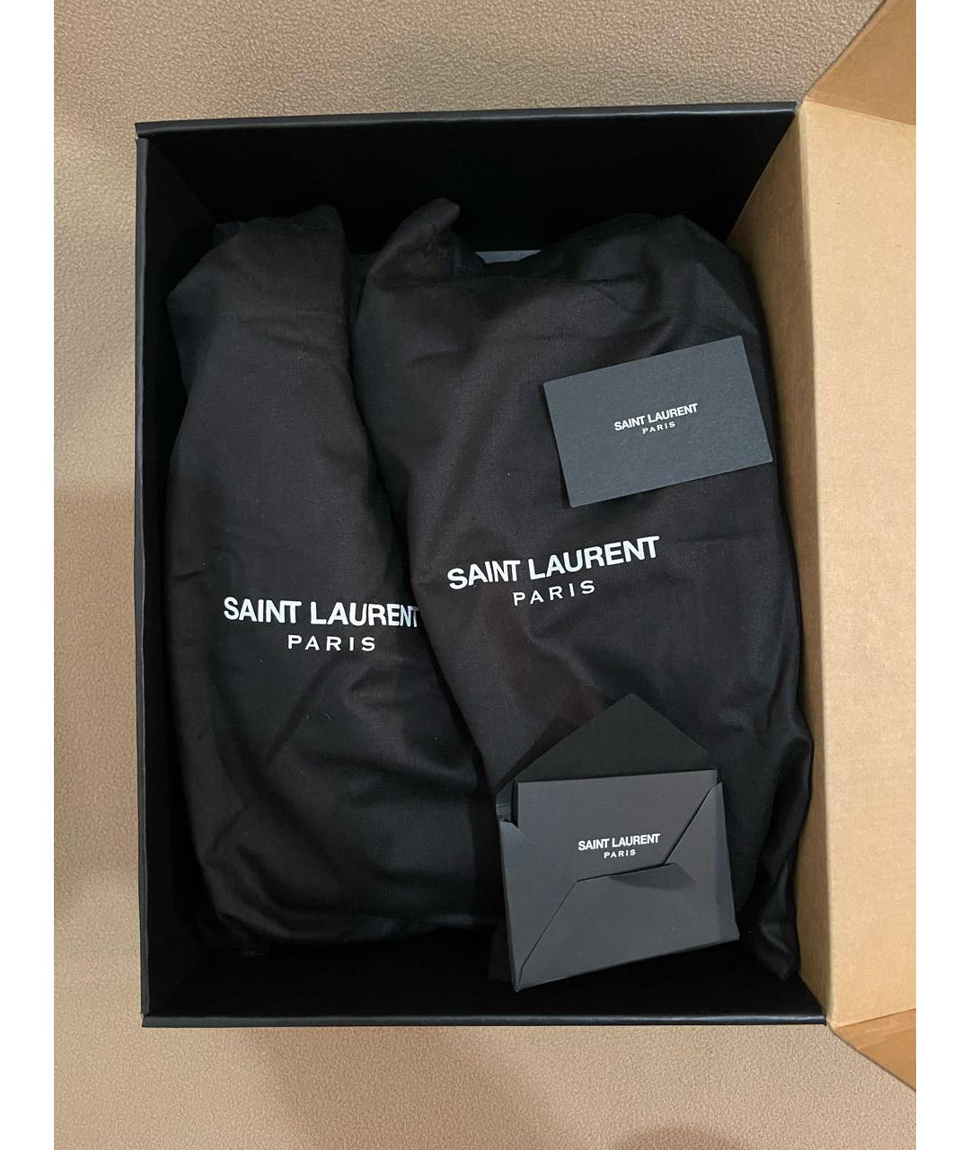 SAINT LAURENT Черные замшевые высокие кроссовки / кеды, фото 7