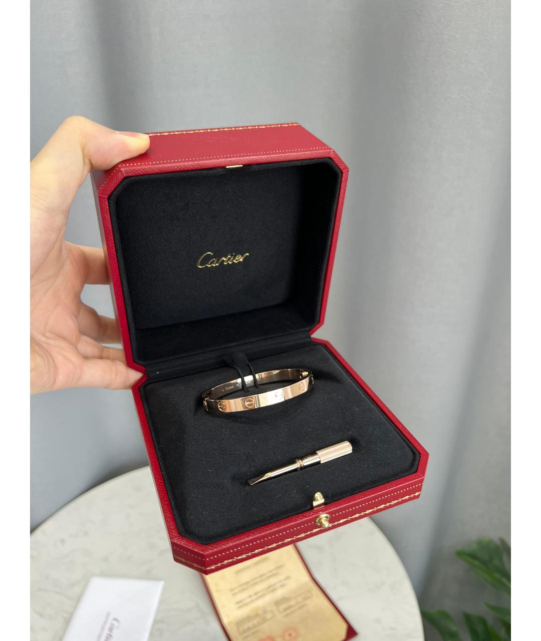 CARTIER Золотой браслет из розового золота, фото 7