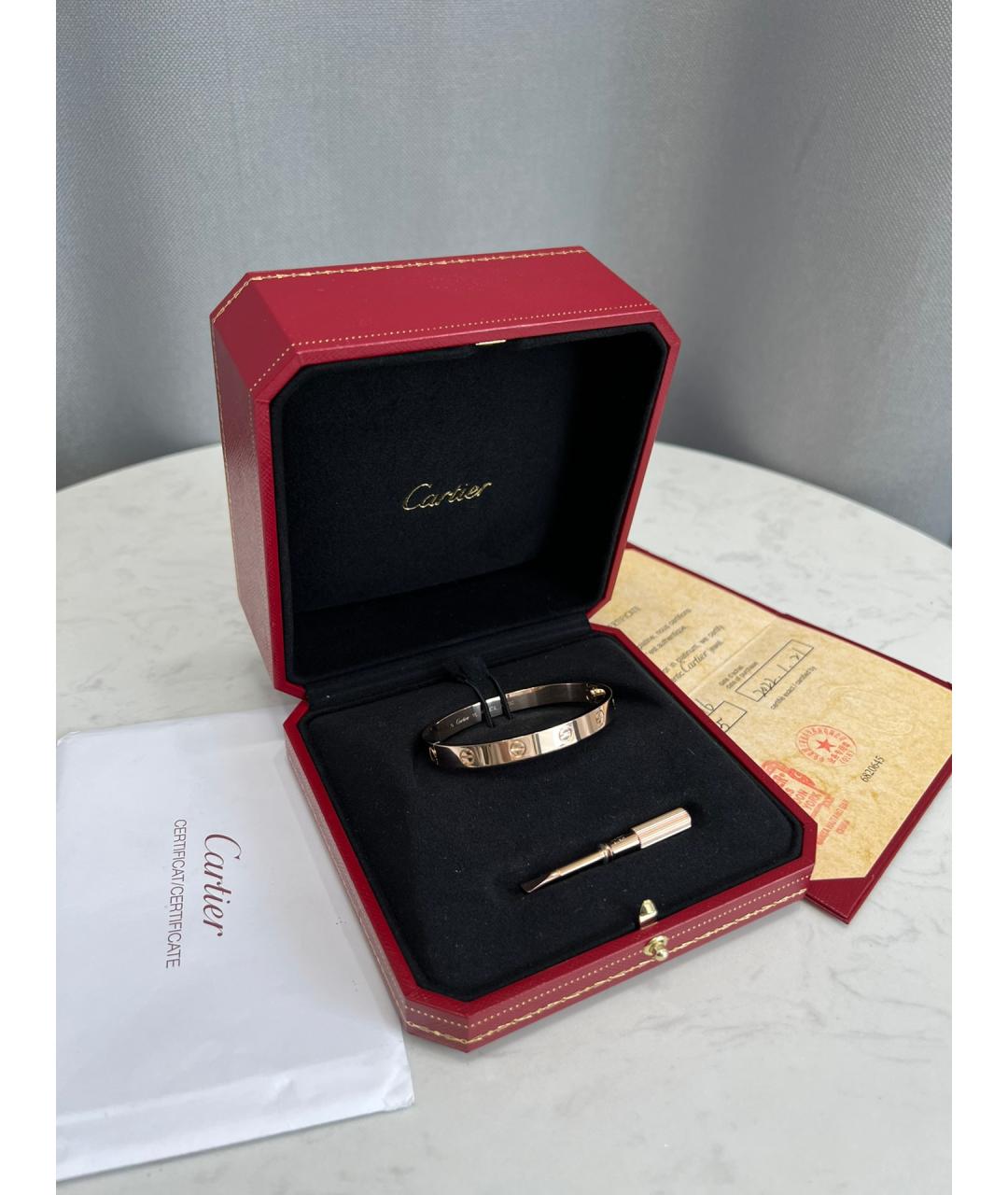 CARTIER Золотой браслет из розового золота, фото 2