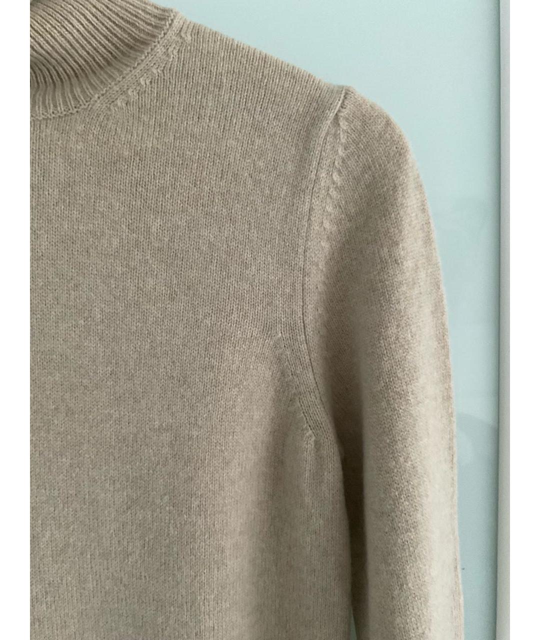 DSQUARED2 Бежевый шерстяной джемпер / свитер, фото 4